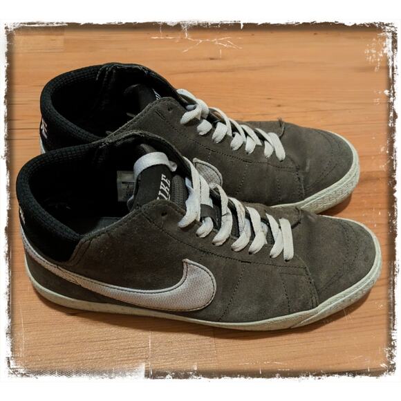2012 Nike Blazer Mid LR Armory Grey/White Size 8 Retired 510965-011 Men's Size 8 - Picture 2 of 9